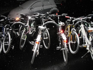 bikes at night